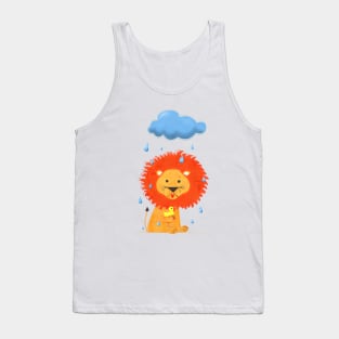 Baby Lion and his duck Tank Top